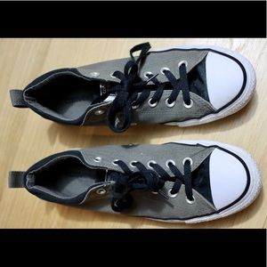 Converse canvas low tops - black and gray